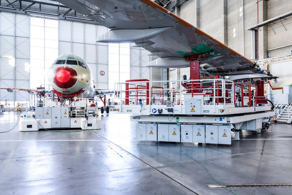 Mobile Tooling Platforms For Major Components 4th A320 Family Production Line Airbus