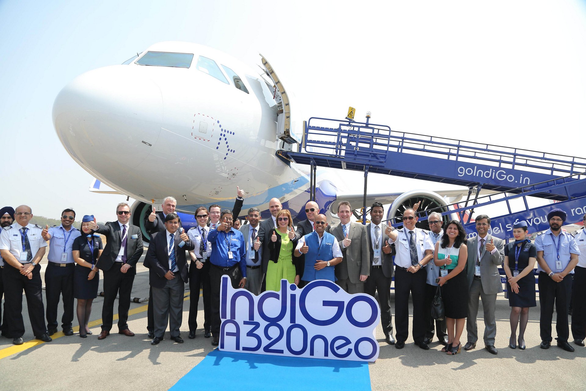 IndiGo A320neo makes appearance on opening day of India ...