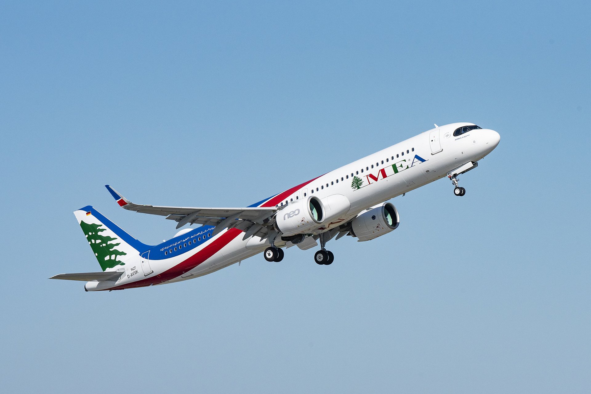 Lebanon-based Middle East Airlines (MEA) has received its first A321neo aircraft from Airbus’ final assembly line in Hamburg, Germany.