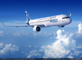 The LEAP-1A-powered A321neo (new engine option) offers the capacity for 165 passengers in its standard two-class configuration, or up to 240 passengers in a comfortable high-density layout