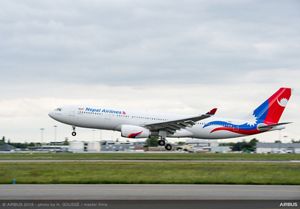 aircraft Airlines Nepal first widebody delivery of takes its ...