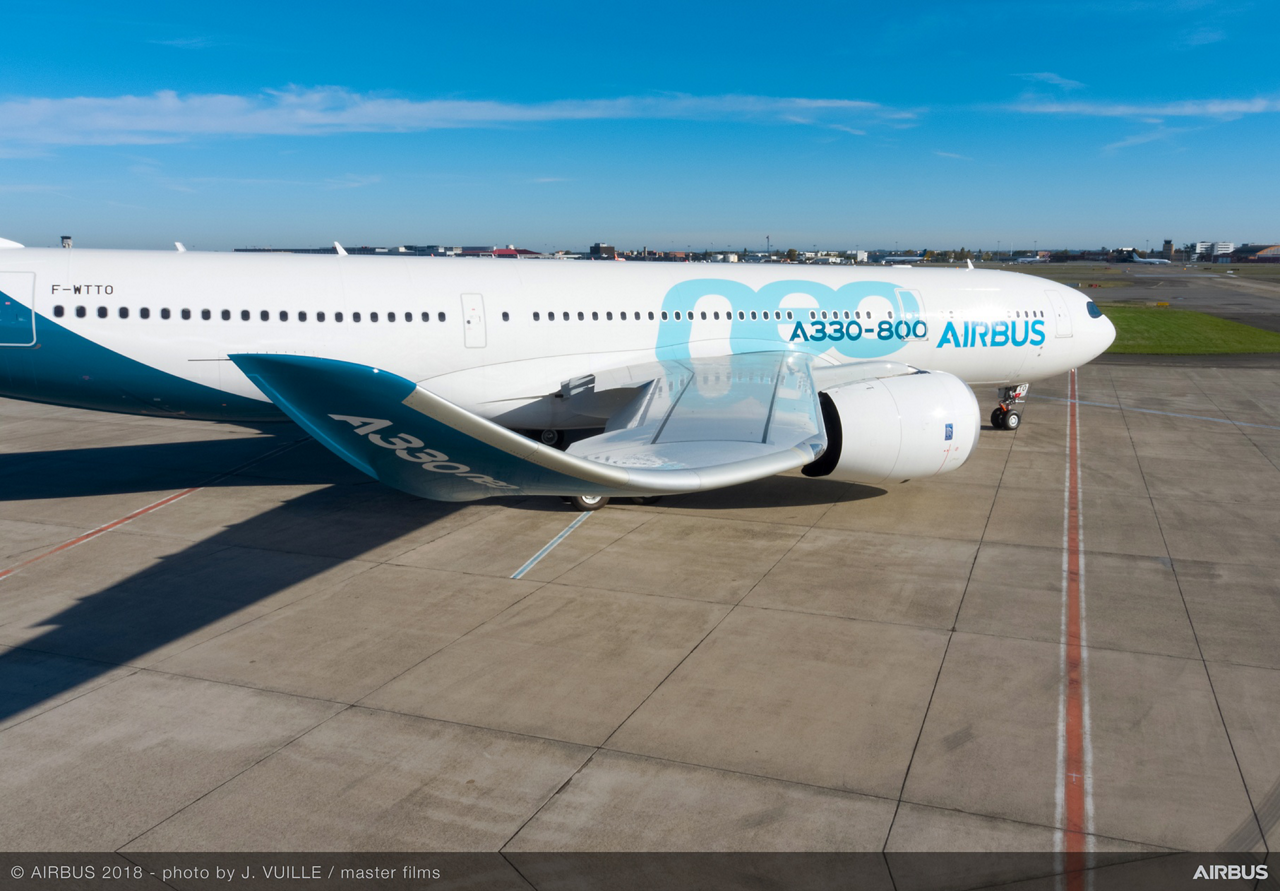 A330 800 Airbus MSN1888 On Ground Close Up