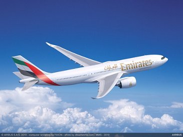 Airbus A330neo de Emirates. Airbus A330neo de Emirates.