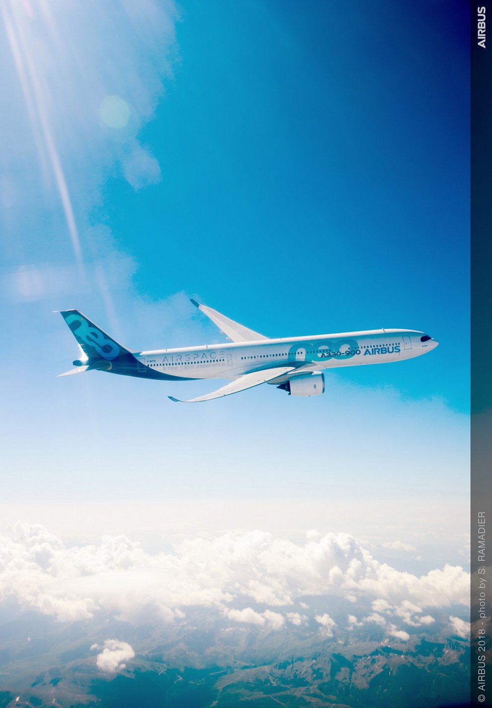 A330-900 in flight