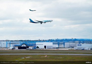 A330neo First Flight - Landing