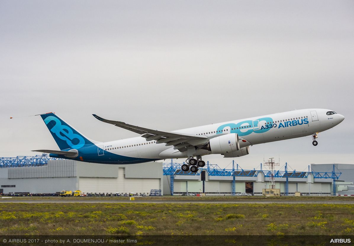 First A330neo Becomes Airborne For Its Maiden Flight