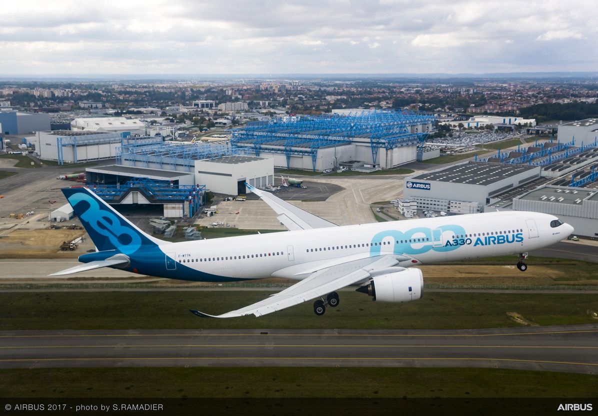 A330neo First Flight - Landing