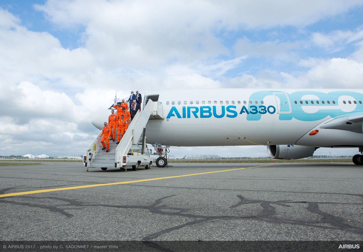 A330neo First Flight crew arrival 1