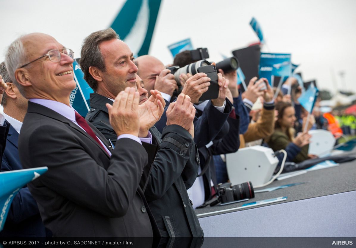 A330neo First Flight take-off VIP 9