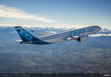 A330-800 First Flight - in flight