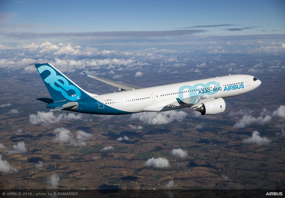 A330-800 First Flight - in flight