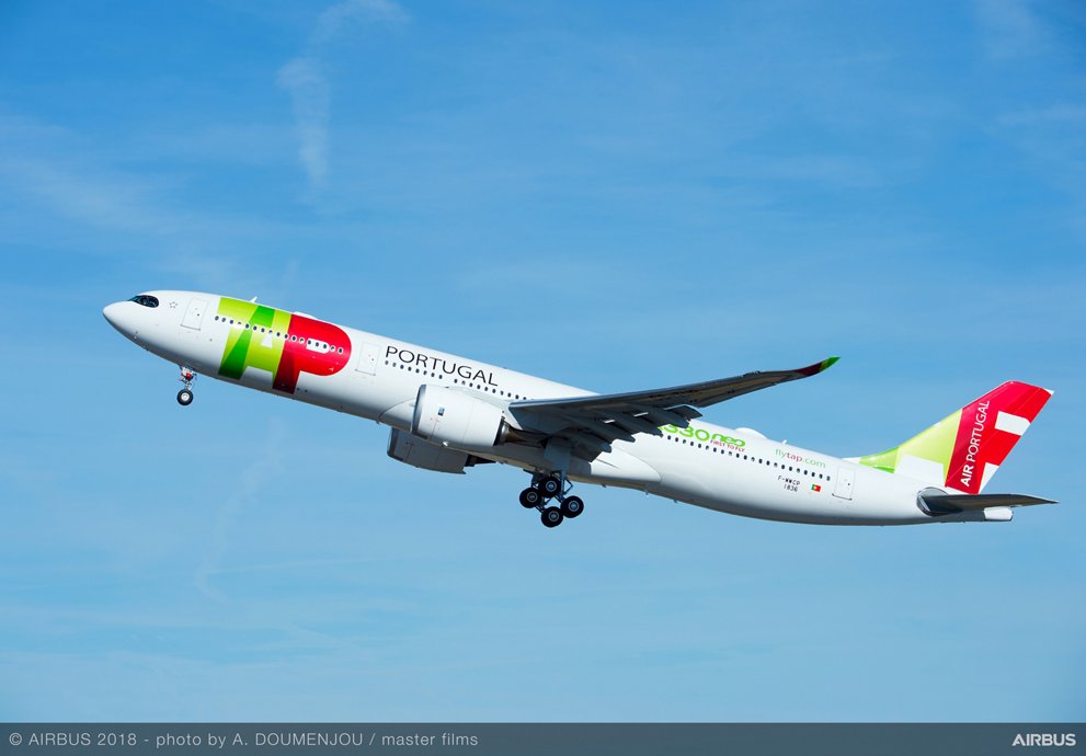 Primer Airbus A330neo de TAP Portugal. Primer Airbus A330neo de TAP Portugal.