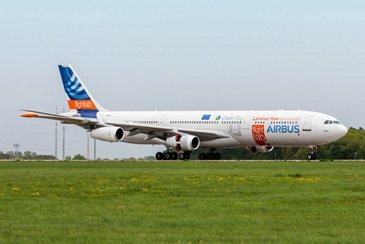 A340 BLADE landing at ILA