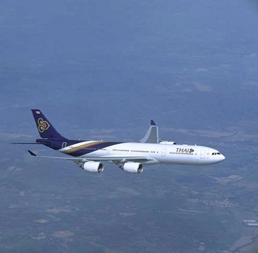 Thai Airways International received the first of four A340-500s in April 2005, painted in the carrier’s new livery