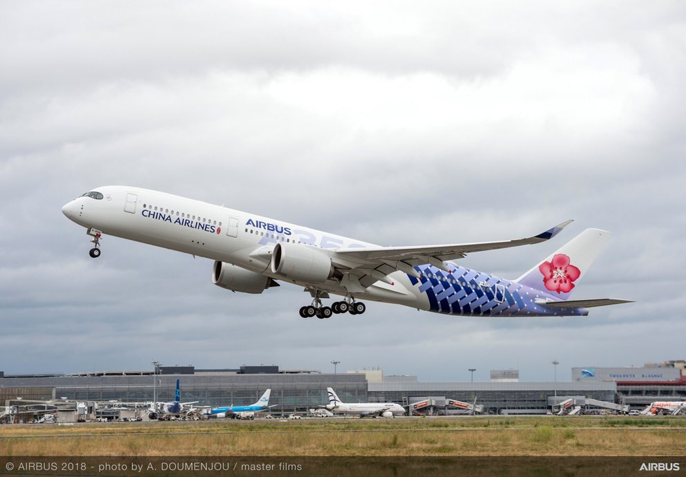 A350 900 China Airlines MSN239 Take Off