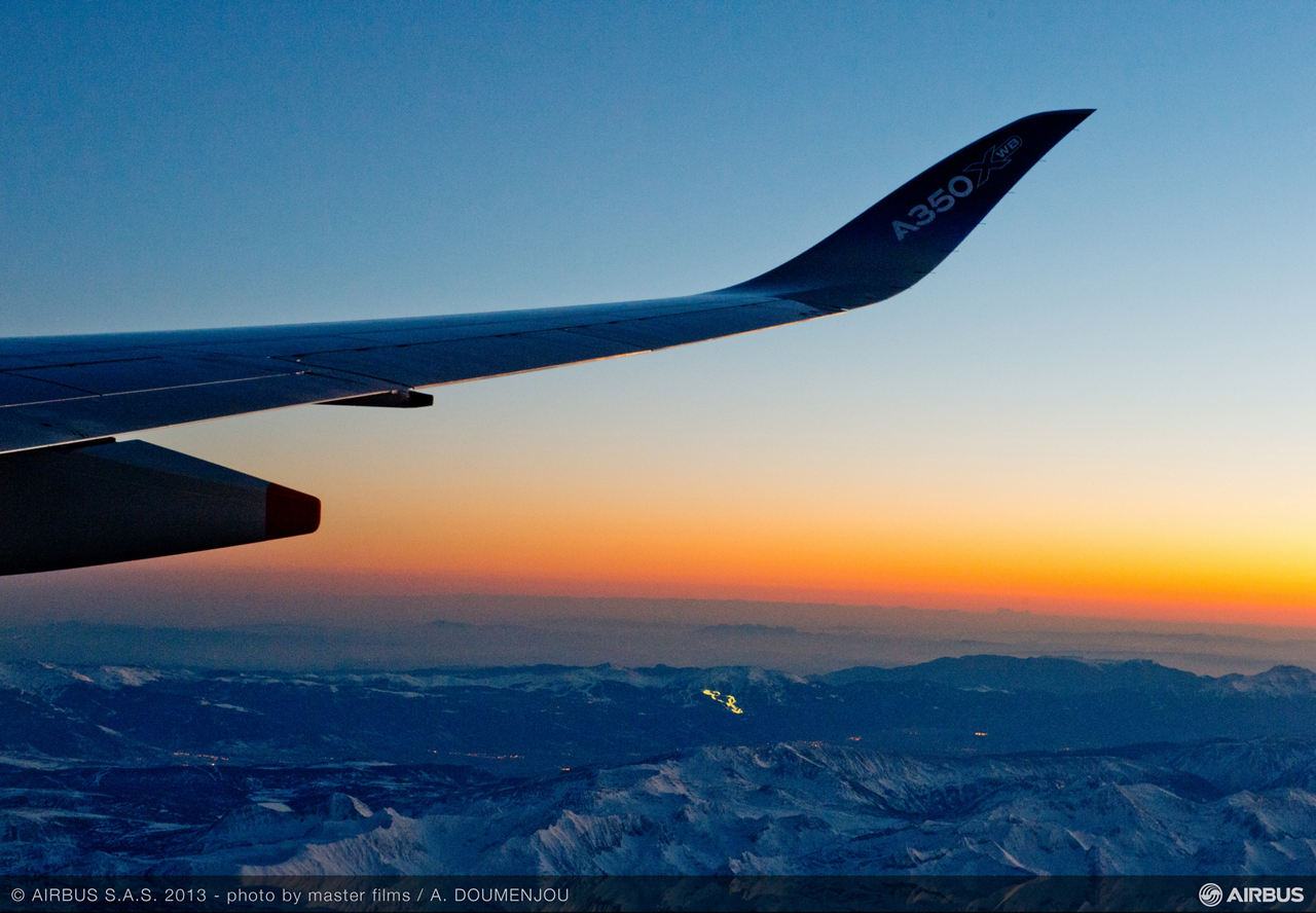 A350 In Flight
