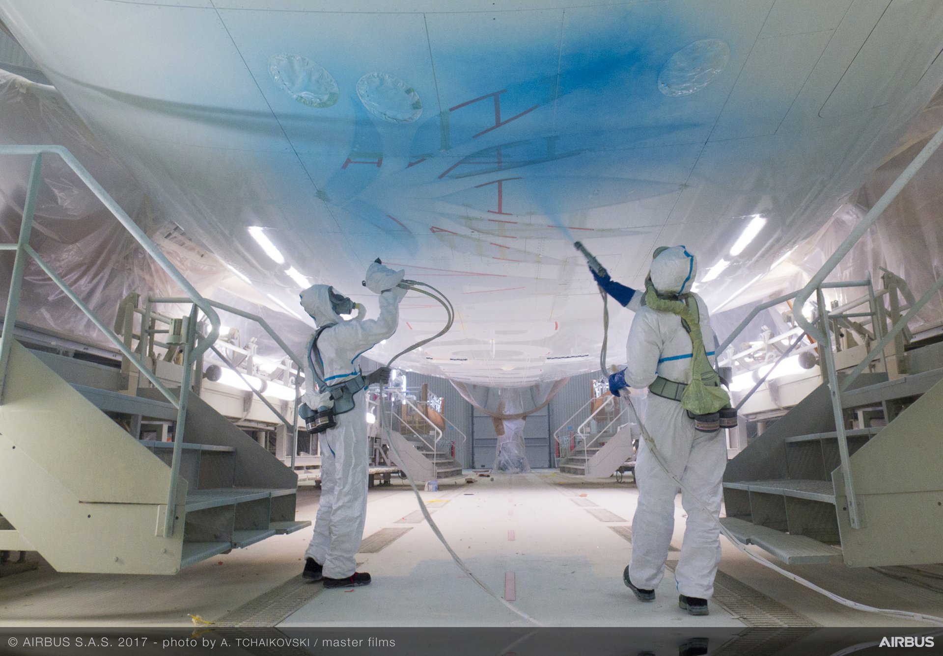 Airbus’ Toulouse paint centre art in motion