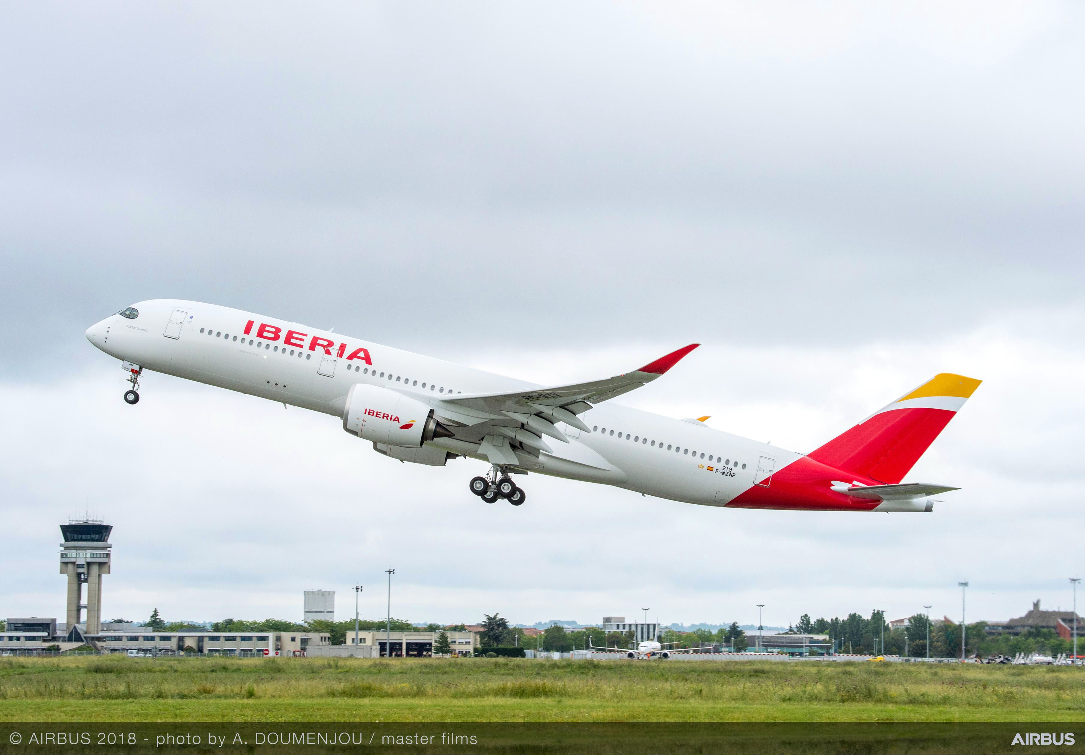 Iberia Takes Delivery Of Its First A350 900 Commercial Aircraft Airbus