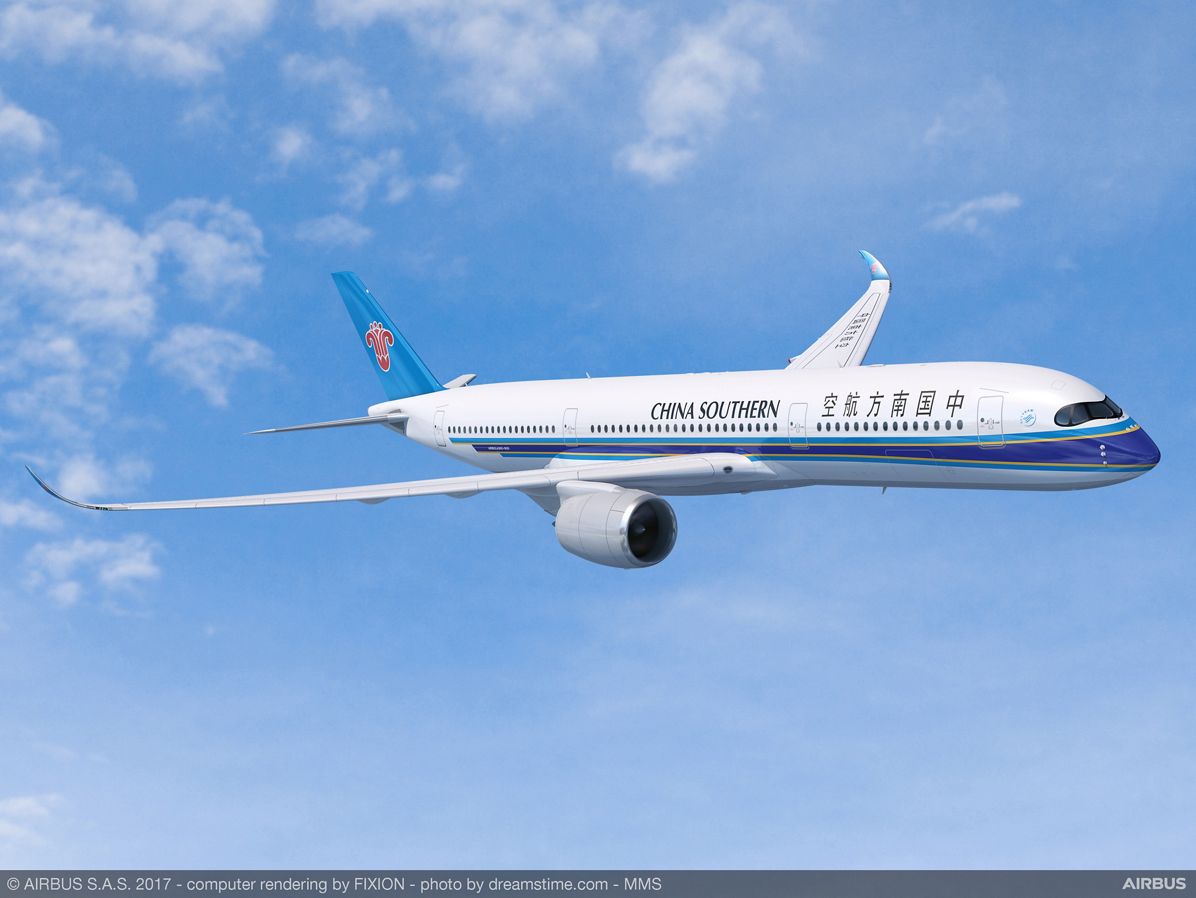 China Southern Airlines Orders 20 Airbus A350 Xwbs