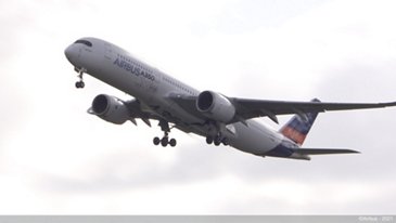 A350 MSN01从TLS起飞，机上装有100% SAF