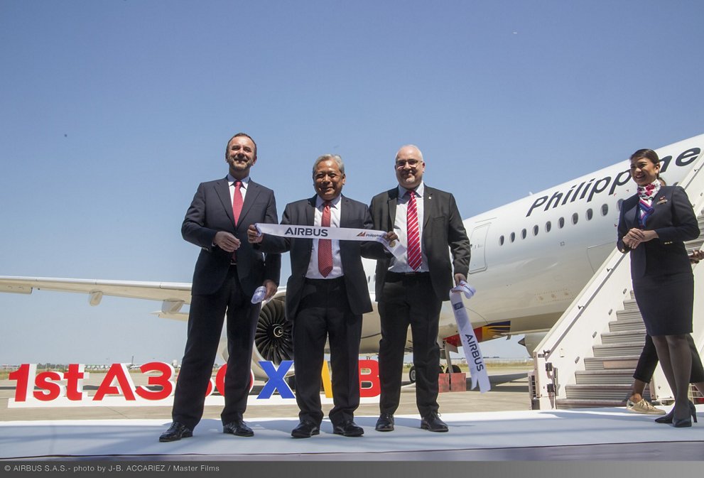 Philippine Airlines Takes Delivery Of Its First A350 900 Ribbon Cutting