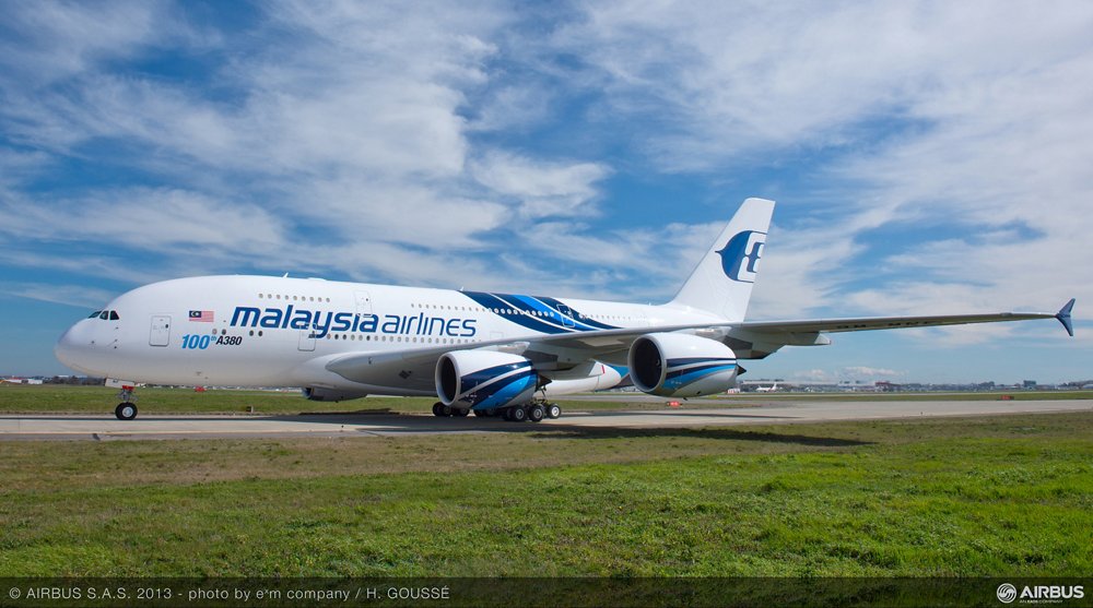 The handover of an A380 to Malaysia Airlines in March 2013 marked the 100th delivery of Airbus’ 21st century flagship jetliner to international operators.  