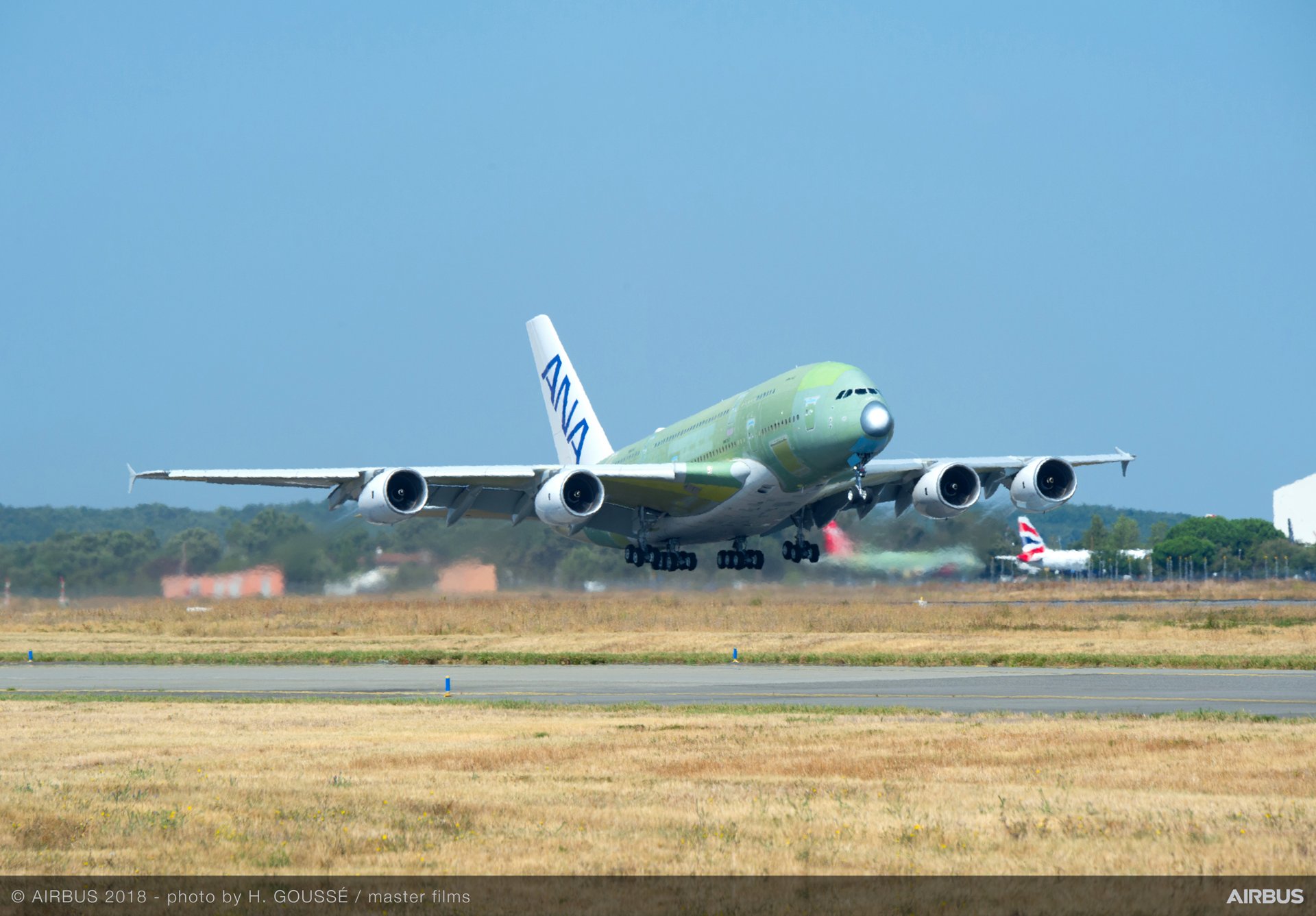 first ana a380 takes to the skies - commercial aircraft - airbus