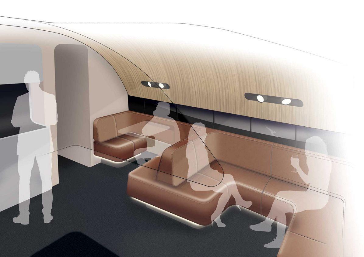 Qantas A380 Cabin Upgrade A380 Inflight Lounge