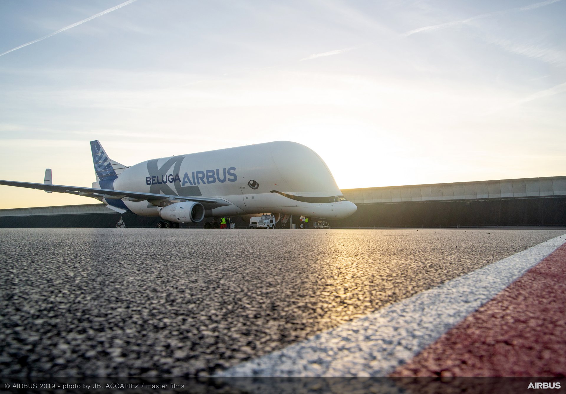 The first BelugaXL flight carrying a set of aircraft wings concluded at Airbus’ Toulouse, France headquarters