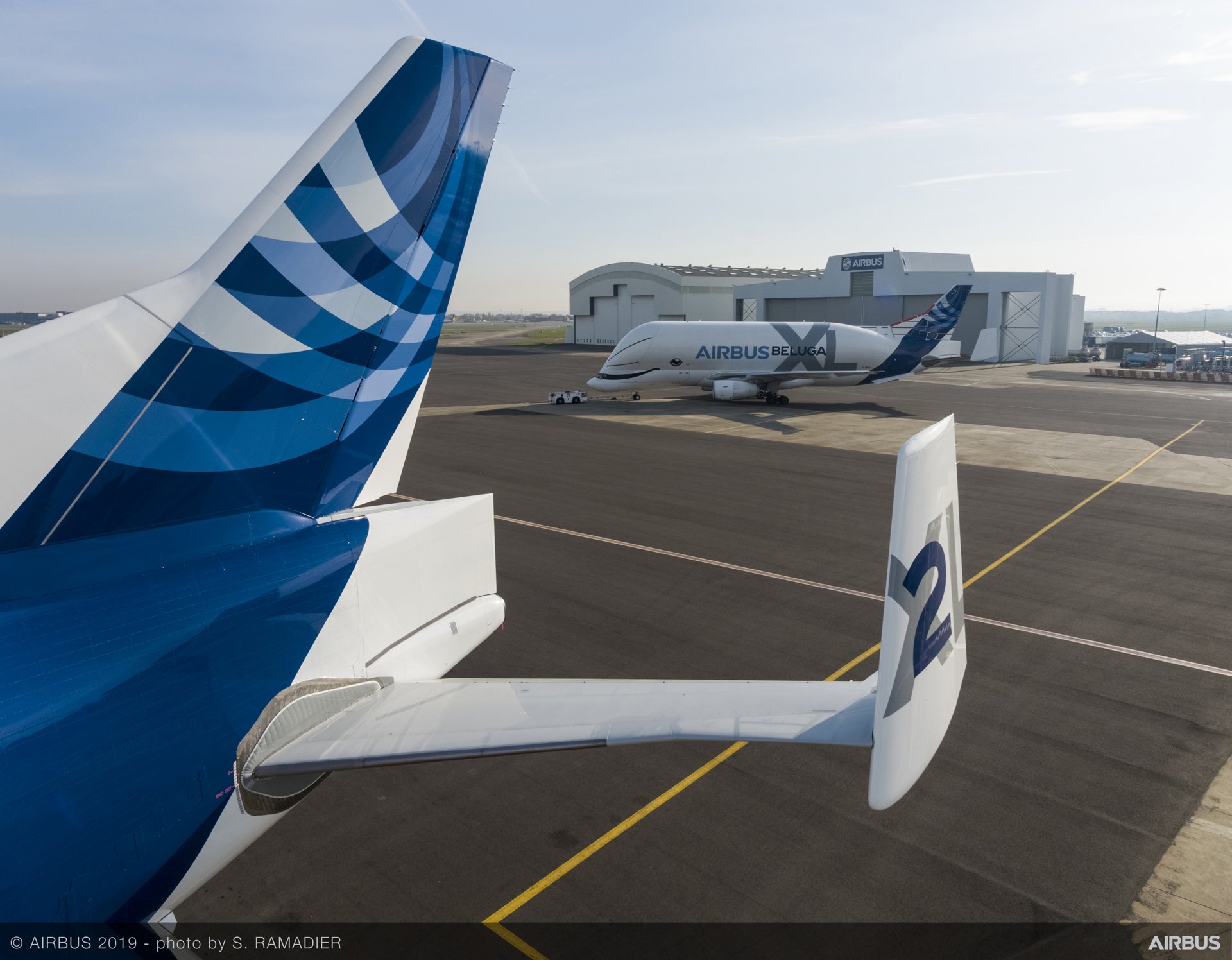 Two of the six BelugaXL airlifters that will make up Airbus’ next-generation fleet are undergoing testing ahead of the 2019 service entry