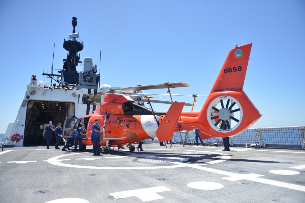 U.S. Coast Guard MH-65 Eastern Pacific Ocean