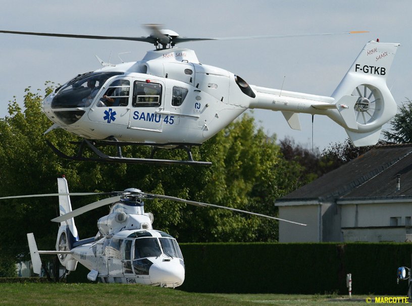 Mont Blanc EC135 and AS365