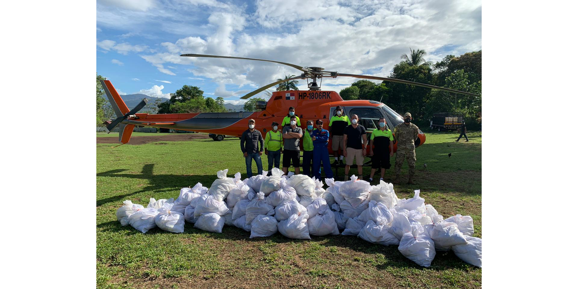 Rent a’ Kopter adapted themselves to the COVID-19 pandemic and reoriented their activity towards supporting solidarity projects in Panama.