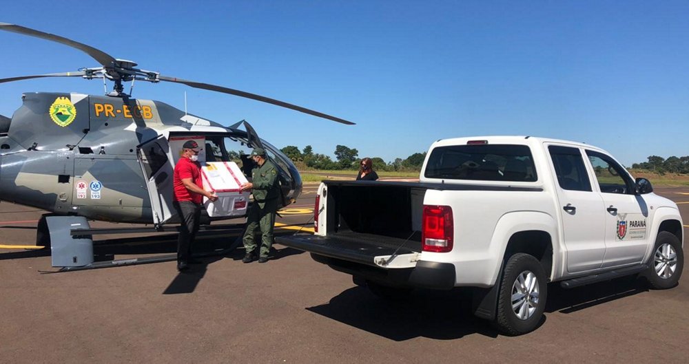 The Air Operations Battalion of the State Military police BPMOA  adopted new protocols to protect the crews during the pandemic aboard their fleet of H130s, locally known as Falcões. 