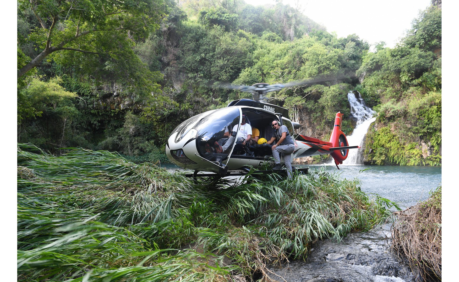 Corail Helicopters in La Reunion performs aerial work with the H130