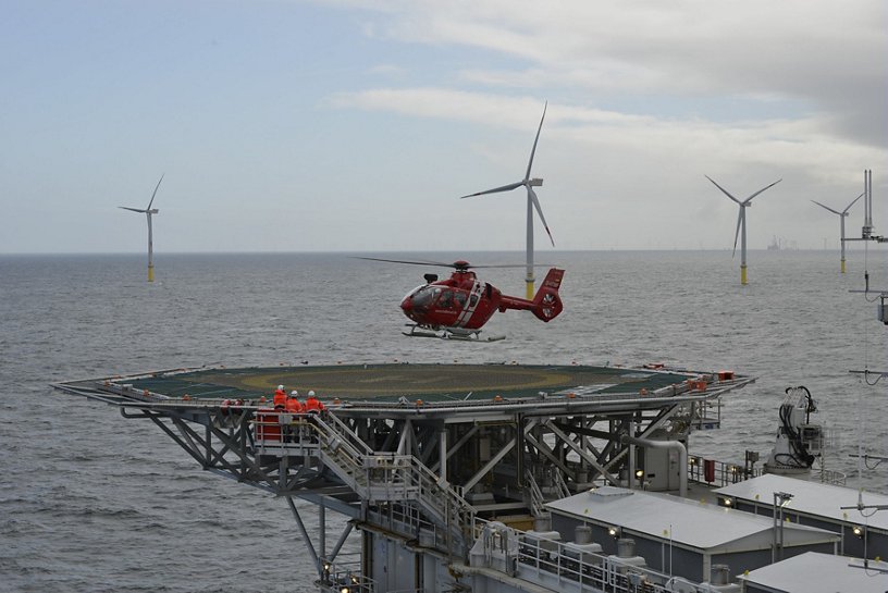 HTM's H135 accessing wind farm