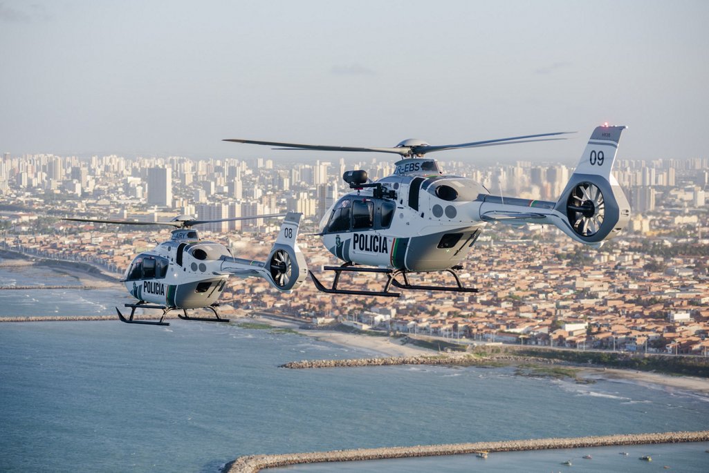 The two delivered helicopters will be used to reinforce public security in Ceará State, as well as providing support for aeromedical operations in other regions of the state.