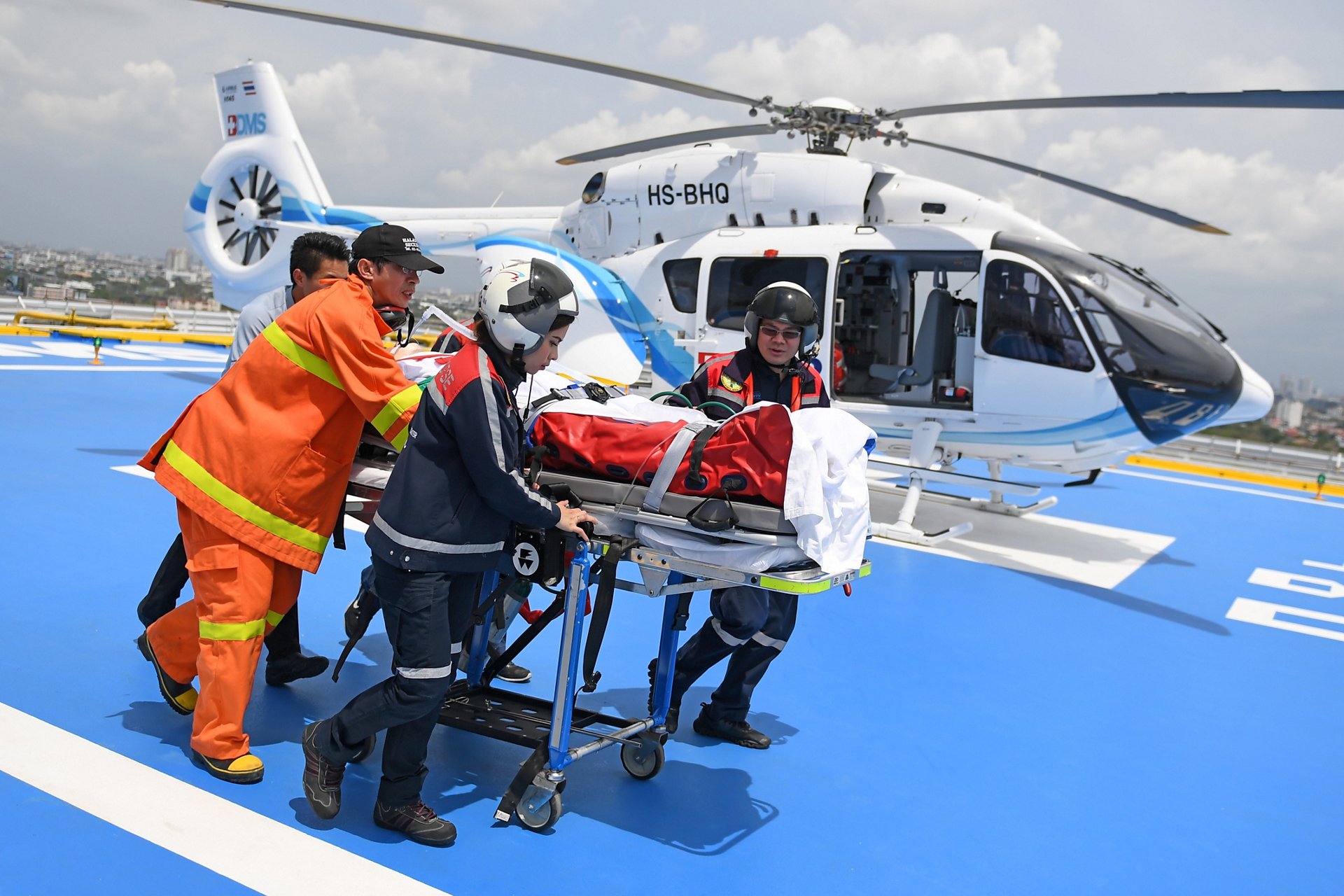 BHS in Thailand has been operating medical flights since 2007 with an H145. 