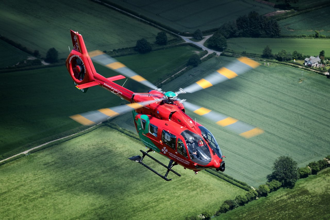 H145 provides air ambulance services to remote communities in Wales