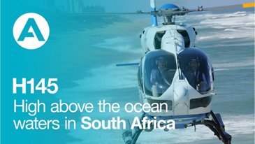H145飞机:南非海面上