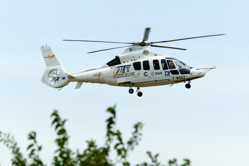 The EC155 unmanned aerial vehicle (UAV) performed its first official unmanned flight in 2008.  