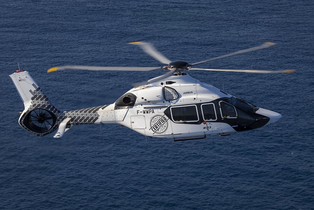 Certified H160 in flight