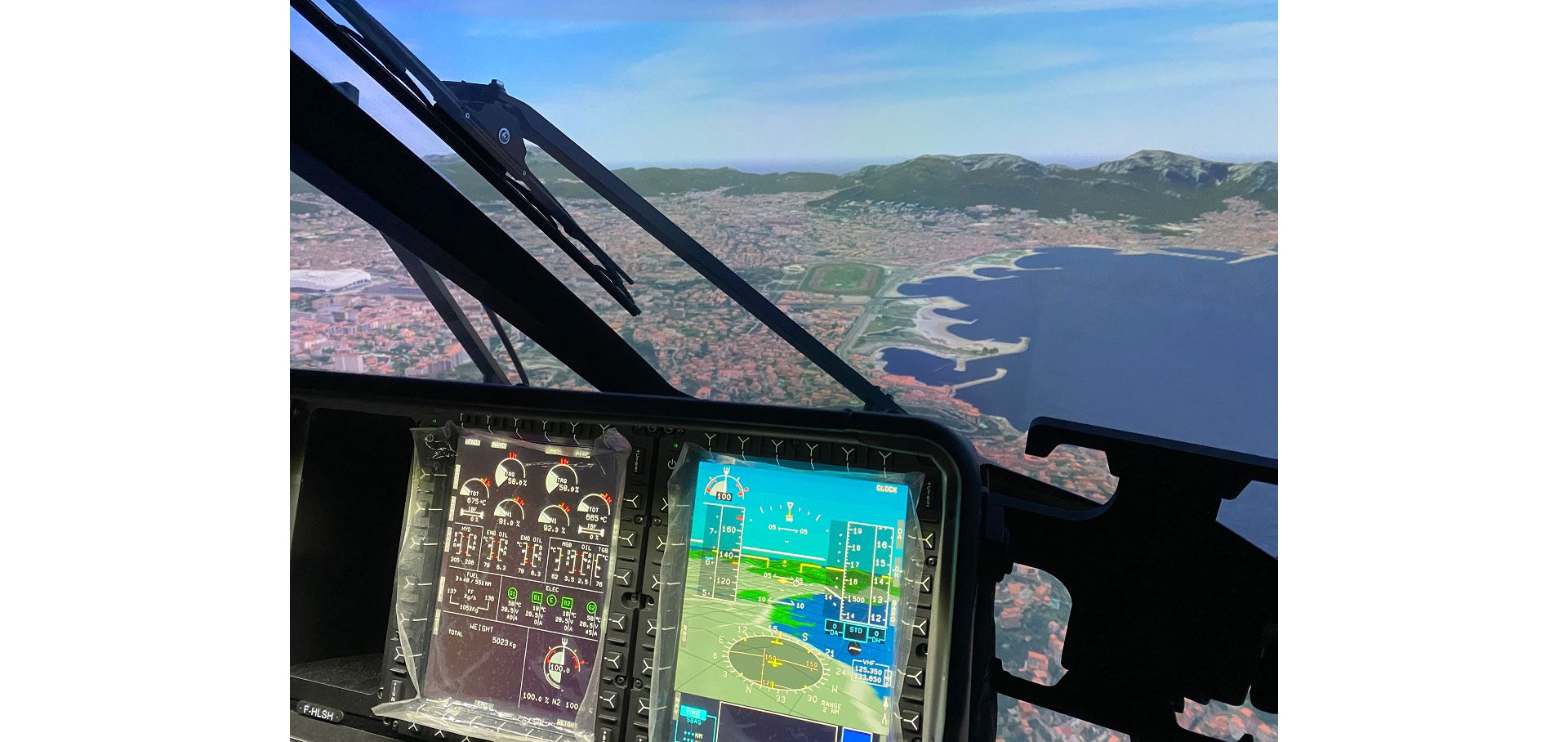 The full flight simulator for H160 rotorcraft is a collaboration between Airbus Helicopters, Thales and Helisim