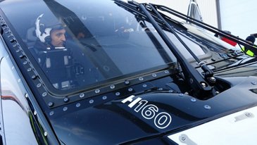 Test pilot Olivier Gensse in H160
