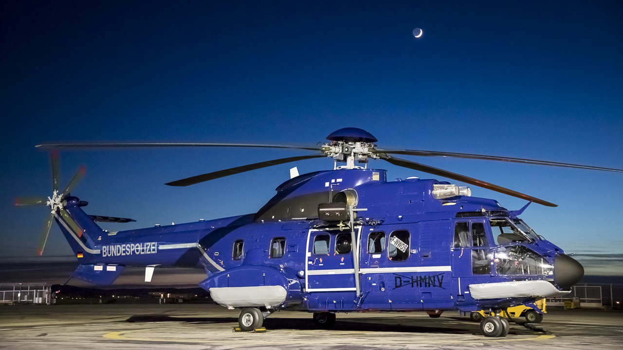 The German Federal Police (Bundespolizei) has taken delivery of three heavy H215 helicopters, with a fourth to follow in June 2019.
