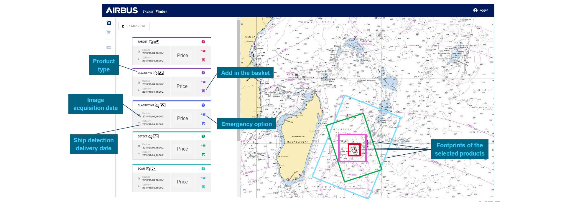 Ocean Finder Web Interface