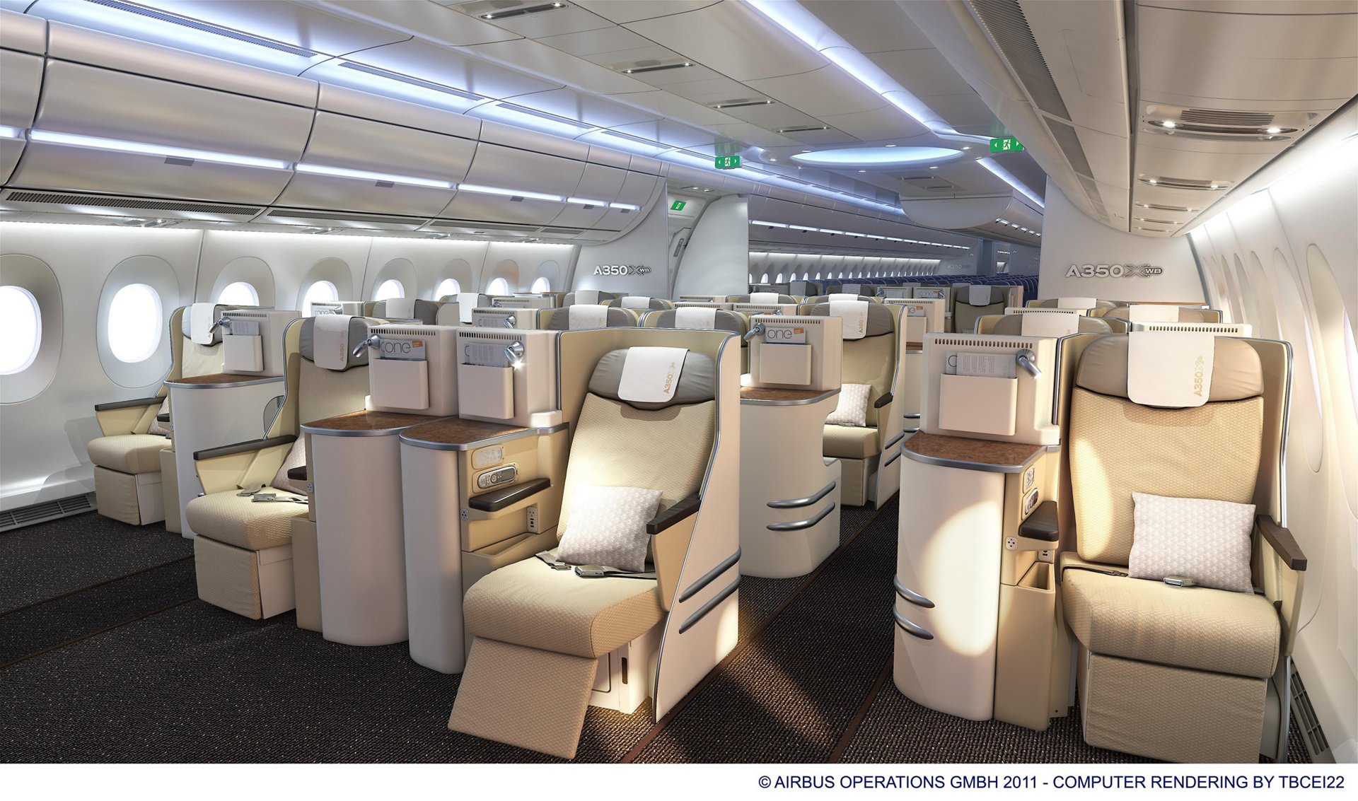 Airbus Showcases A350 Xwb Cabin Flexibility Throughout The