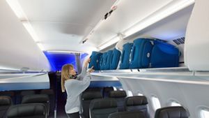 airline overhead bin size