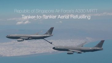 A330 MRTT RSAF buddy to buddy refuelling