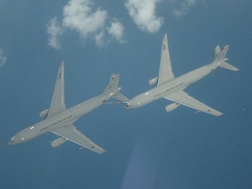 Two RSAF A330MRTTs during trials in Singapore - Copyright MINDEF